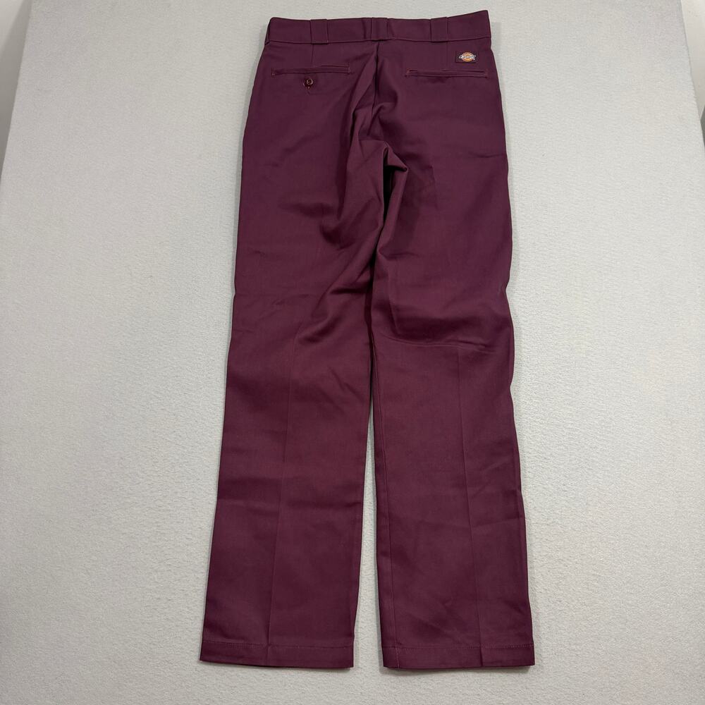 Dickies Icons 874 Original Fit Pants Men's 32x32 Maroon Red Workwear Work Skate - Picture 5 of 9